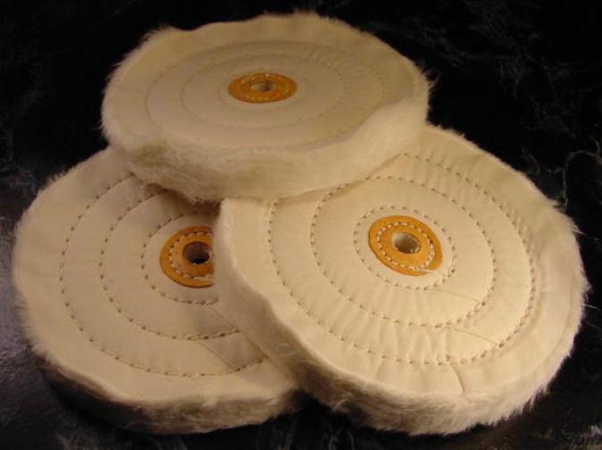 3pc 6 ” BUFFING POLISHING WHEELS for Bench Grinder Brand New Buff Polish Wheel