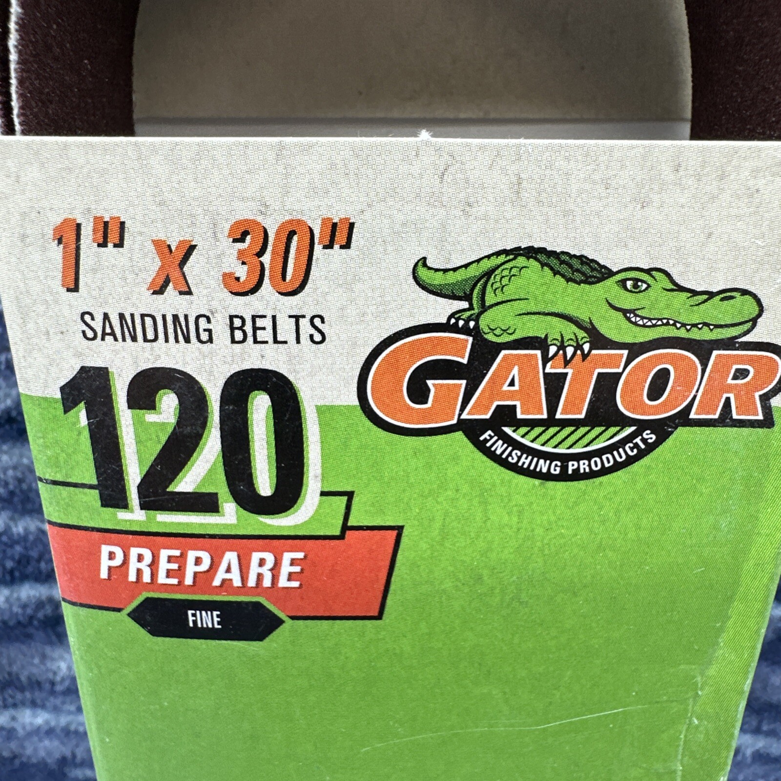 GATOR 1″x30″ Sanding Belts 120 PREPARE Fine 3 Belts