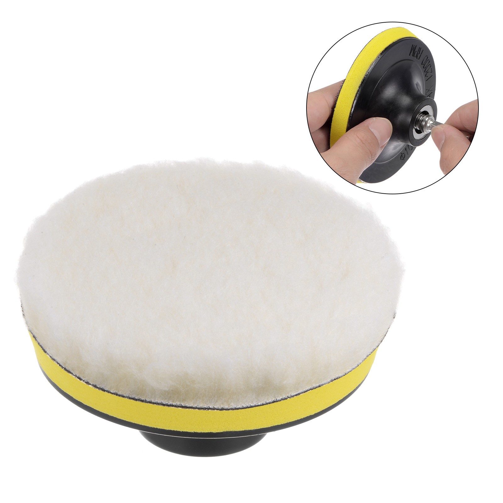 10pcs Wool Buffing Pads 6 Inch Polishing Pad Polishing Buffing Pad Hook and Loop