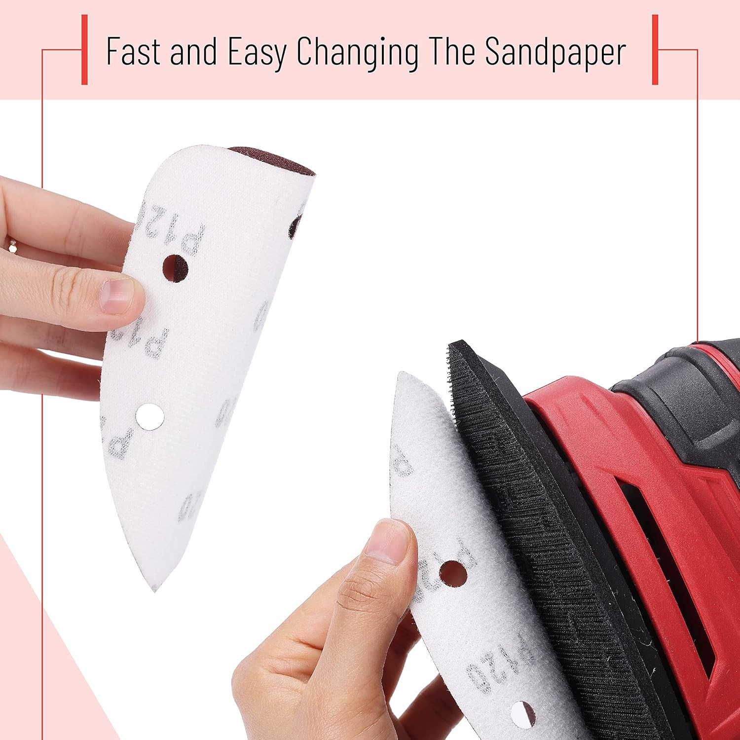 30Pcs Mouse Detail Sander Sandpaper Premium Triangle Sanding Pads 5 Grits 40-240