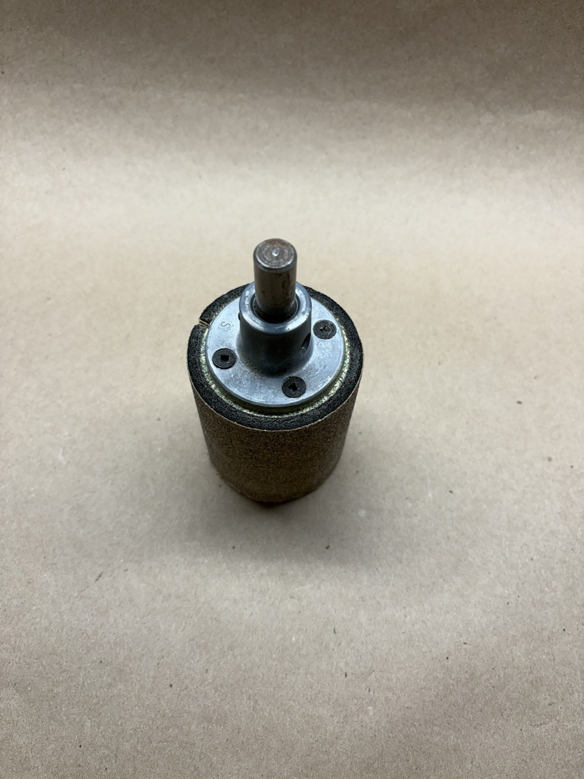 Sanding Drum. 3” long 2 1/2” diameter ￼1/2” shaft