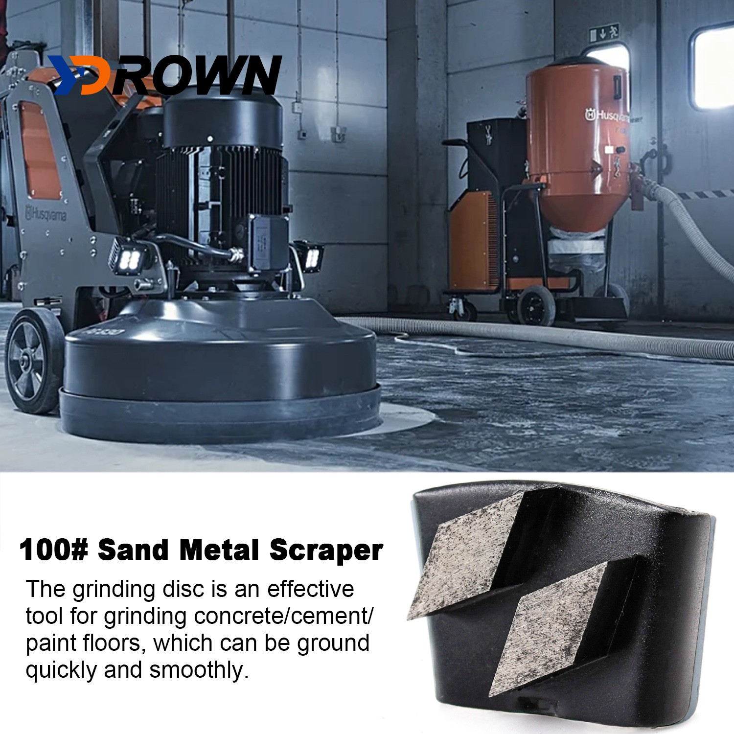 Trapezoid Metal Bonded Segments Diamond Grinding Pads for Concrete Floor Machine