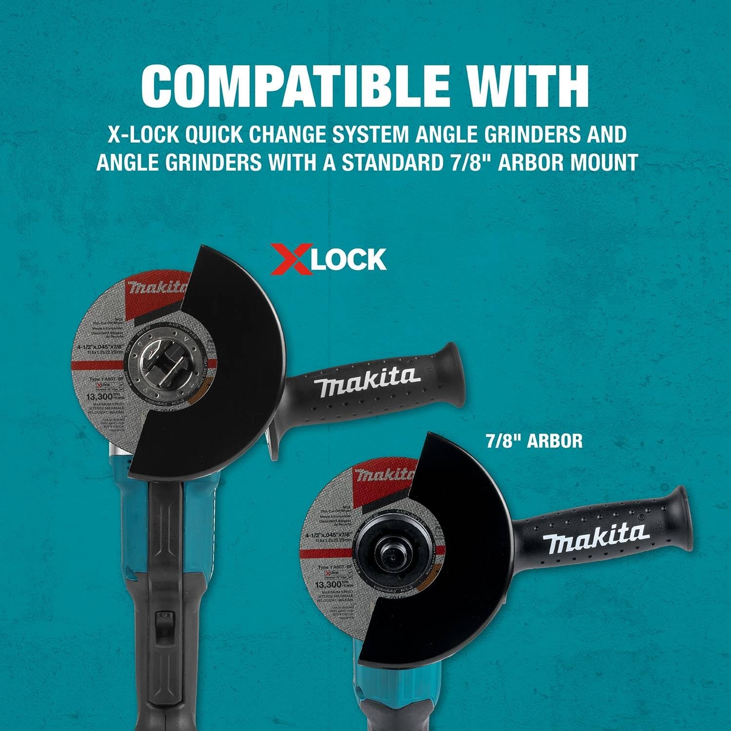 4.5″ x .045″ X-Lock Cut-Off Wheel 60 Grit – Thin Metal & Steel Cutting Disc