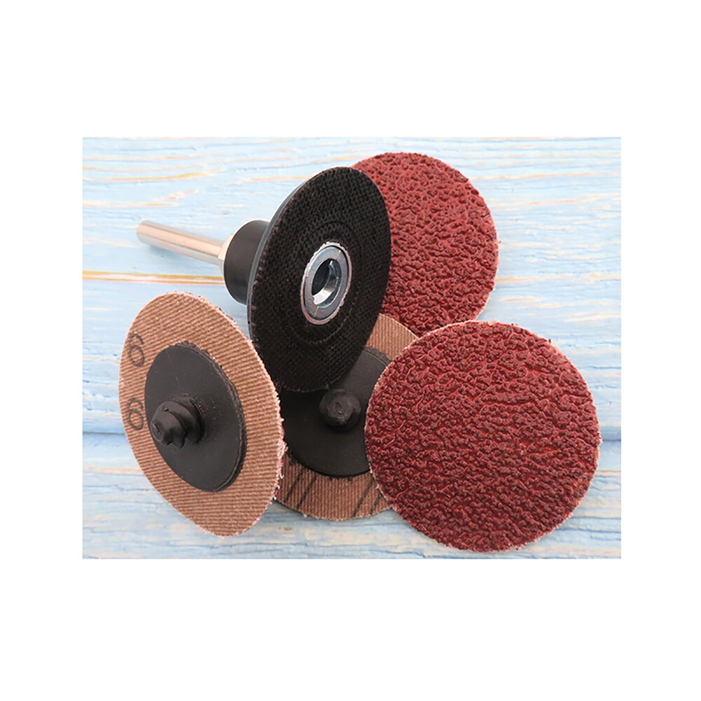 2 Inch 50mm Red Sanding Discs Roll Lock Quick Change Grinding Disc 24/36 Grit