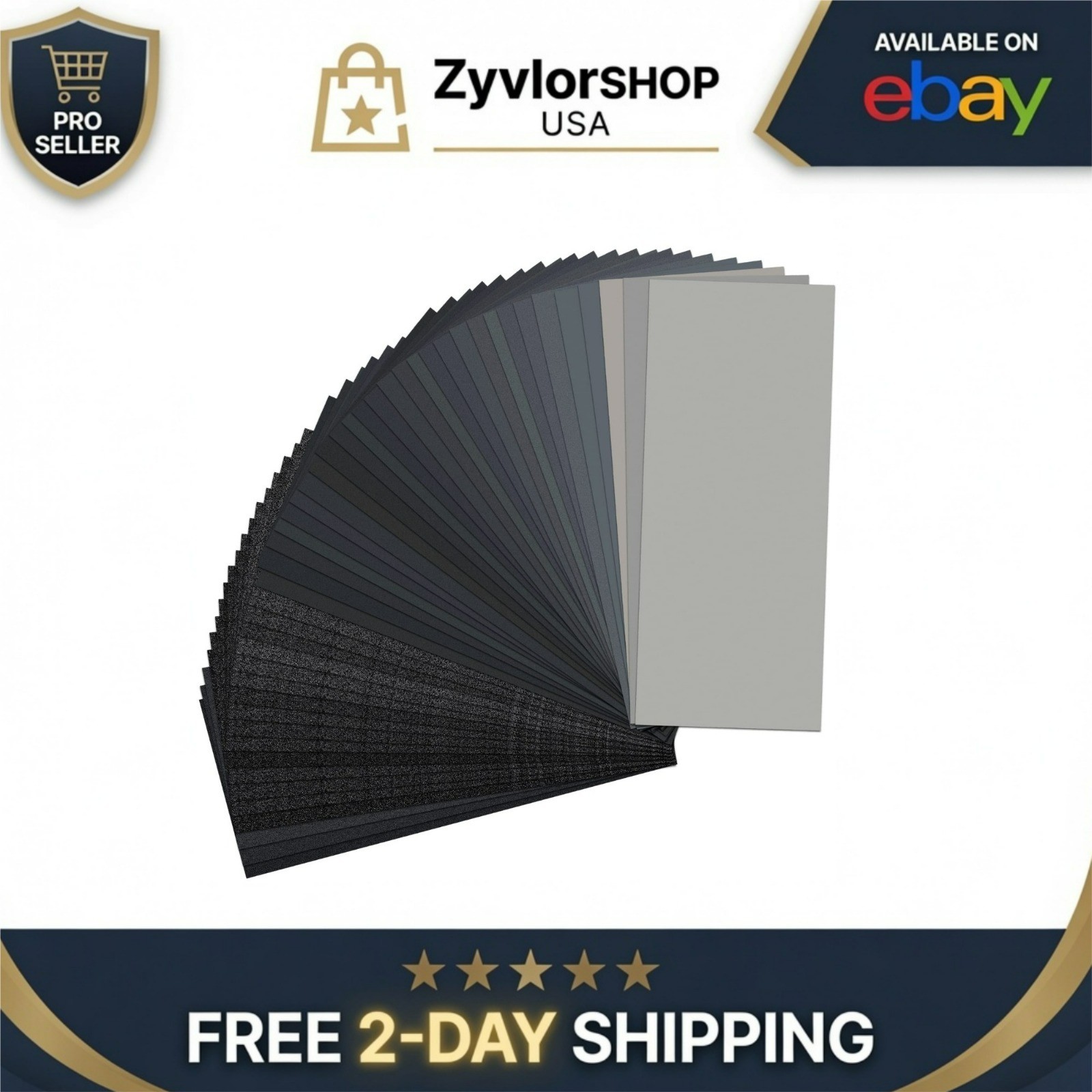 YXYL Sandpaper Sheets 48 PCS Assorted Grit 120 to 5000 Wet Dry 9×3.6 Inch