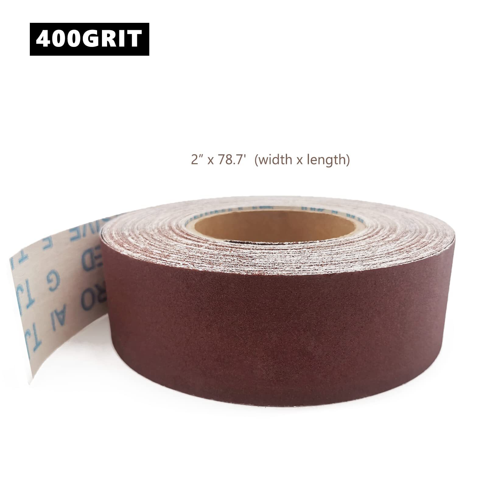 2″ x 78.7′ Emery Cloth Aluminum Oxide Abrasive Sandpaper Roll for Wood Furniture