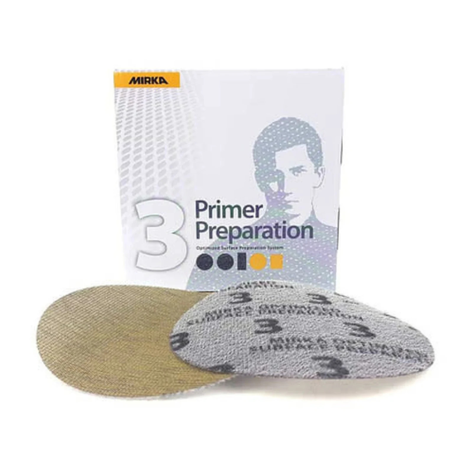 Mirka OS-241-003 Primer Preparation Sanding Disc, 6 in 50/Box