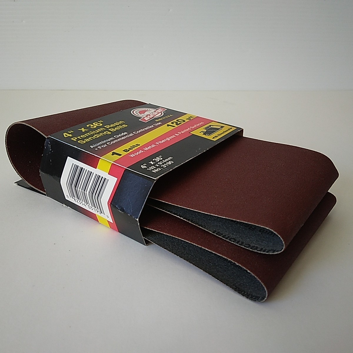 Ali-Gator-Grit 4″×36″ 120 Grit Premium Sanding Belt-No.3190-USA Made-NOS NIP