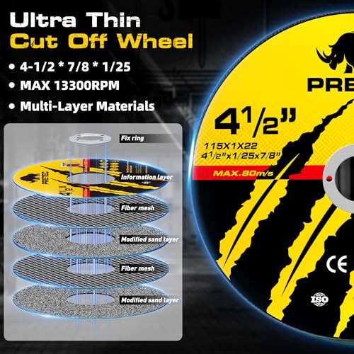 26 Packs Angle 26 Packs 4-1/2 Inch Angle Grinder Wheels with 3 Different Types