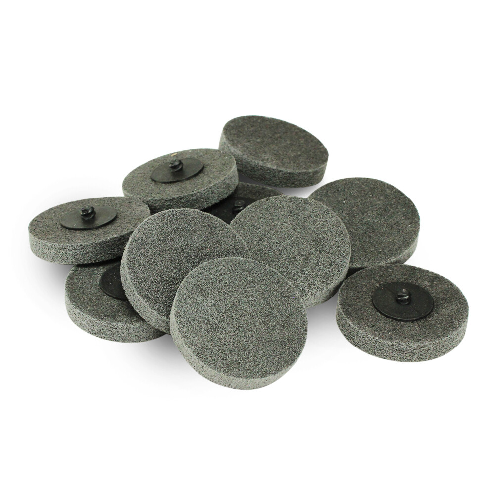10 Pack – 3″ Quick Change Surface Preparation Disc Non-Woven Die Grinder Pads