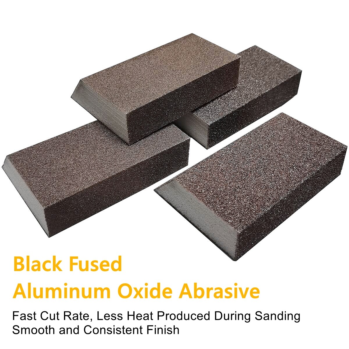 SATC 8PCS 3.9“x2.7″x1″(10cm x 7cm x2.5cm) Wet / Dry Sandpaper Block Pads P40-120