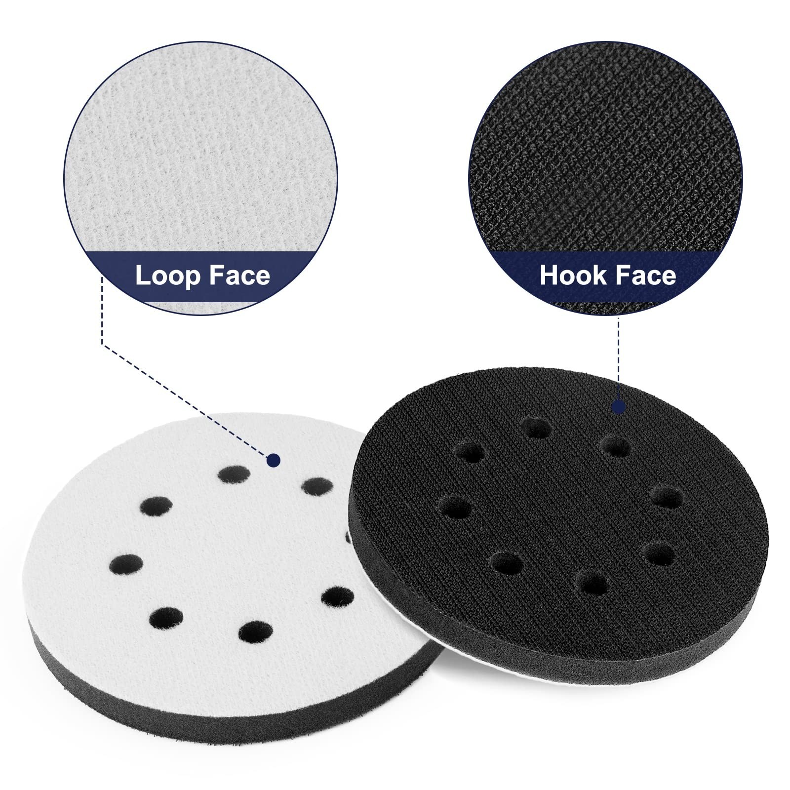 80pcs 5″ Hook & Loop Sanding Discs 1500-10000 Grit Wet/Dry for Orbital Sander