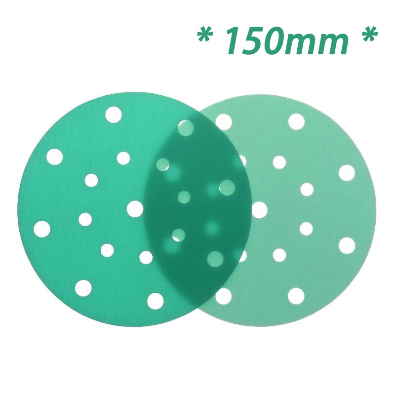 150mm Wet and Dry Sanding Discs 6 inch Sandpaper Hook and Loop Pads 17 Hole