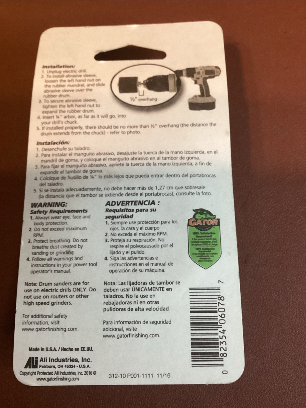 Pack Of 3 Gator 3/4” Drum Sander Refill 50 Grit # 6078