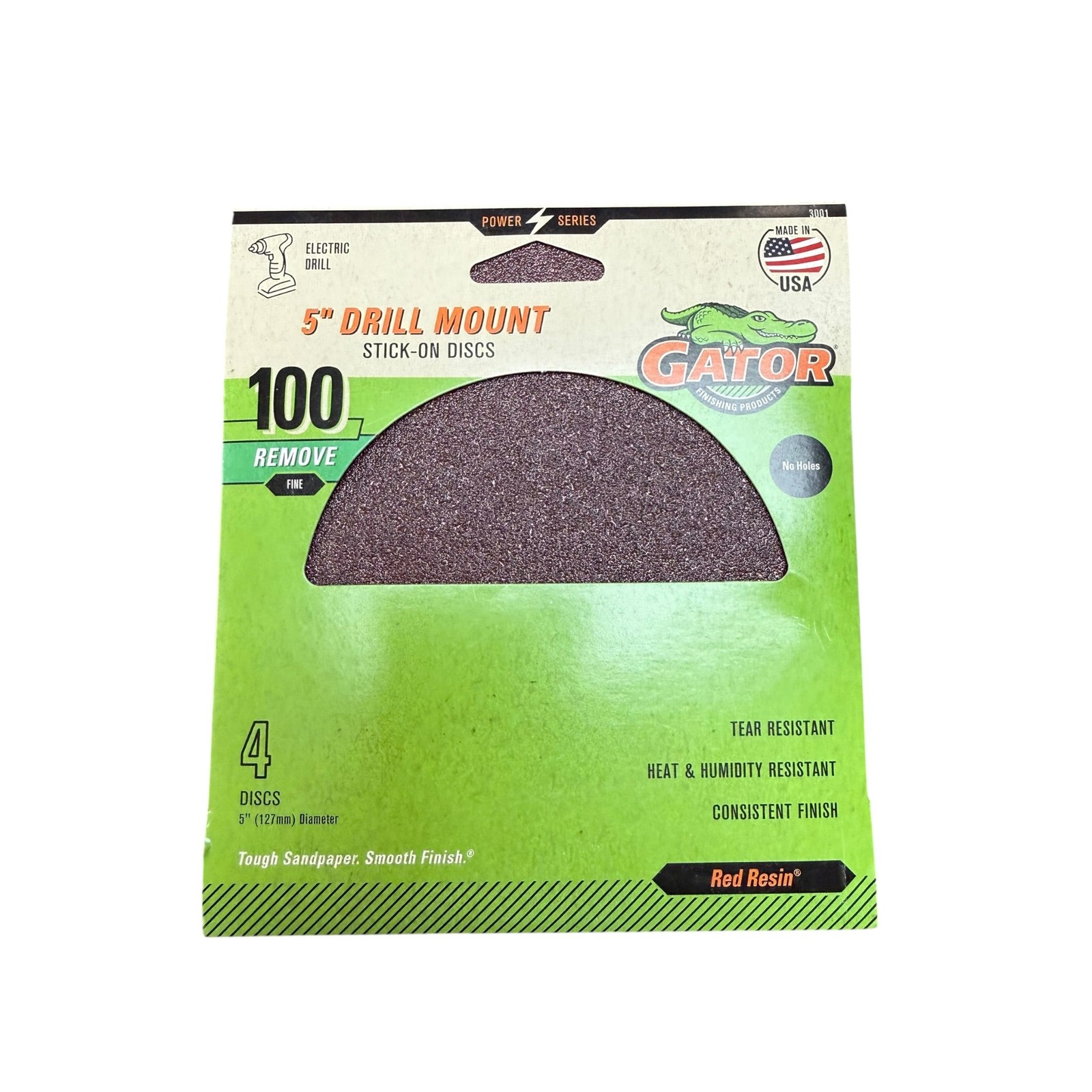 ALI INDUSTRIES 3001 5″, 100 Grit, Sanding Discs
