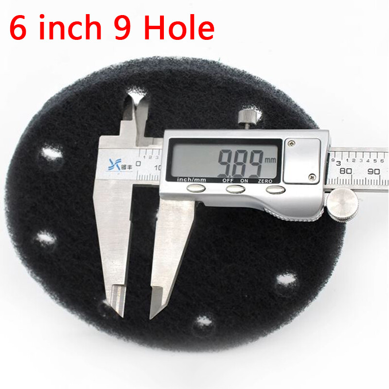 6 Inch 150 mm 9 Hole Hook Loop Sanding Discs Polishing Scrubber Grit 240/400/800