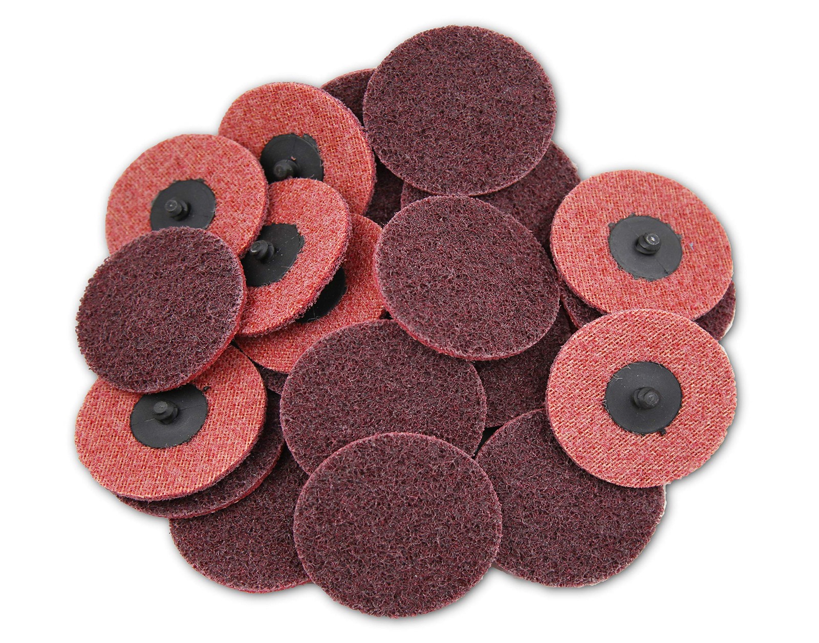 25 PCS Surface Conditioning Discs Medium Sanding Grit Type R Red 3 Inch