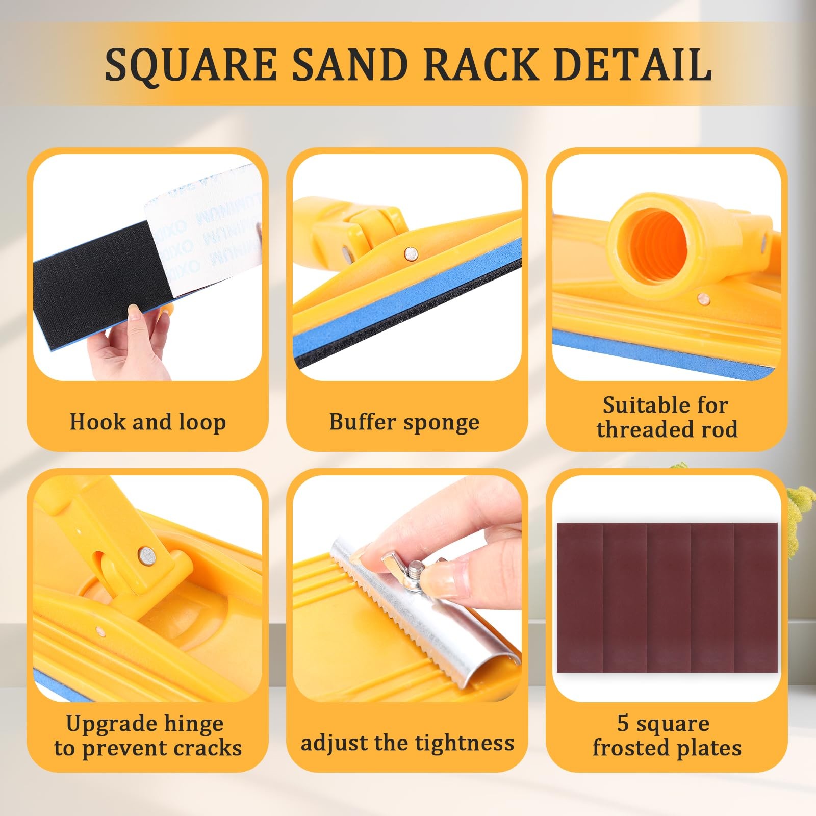 Pole Sander for Drywall, 31-74-inch Manual Hand Drywall Sander with Extension…