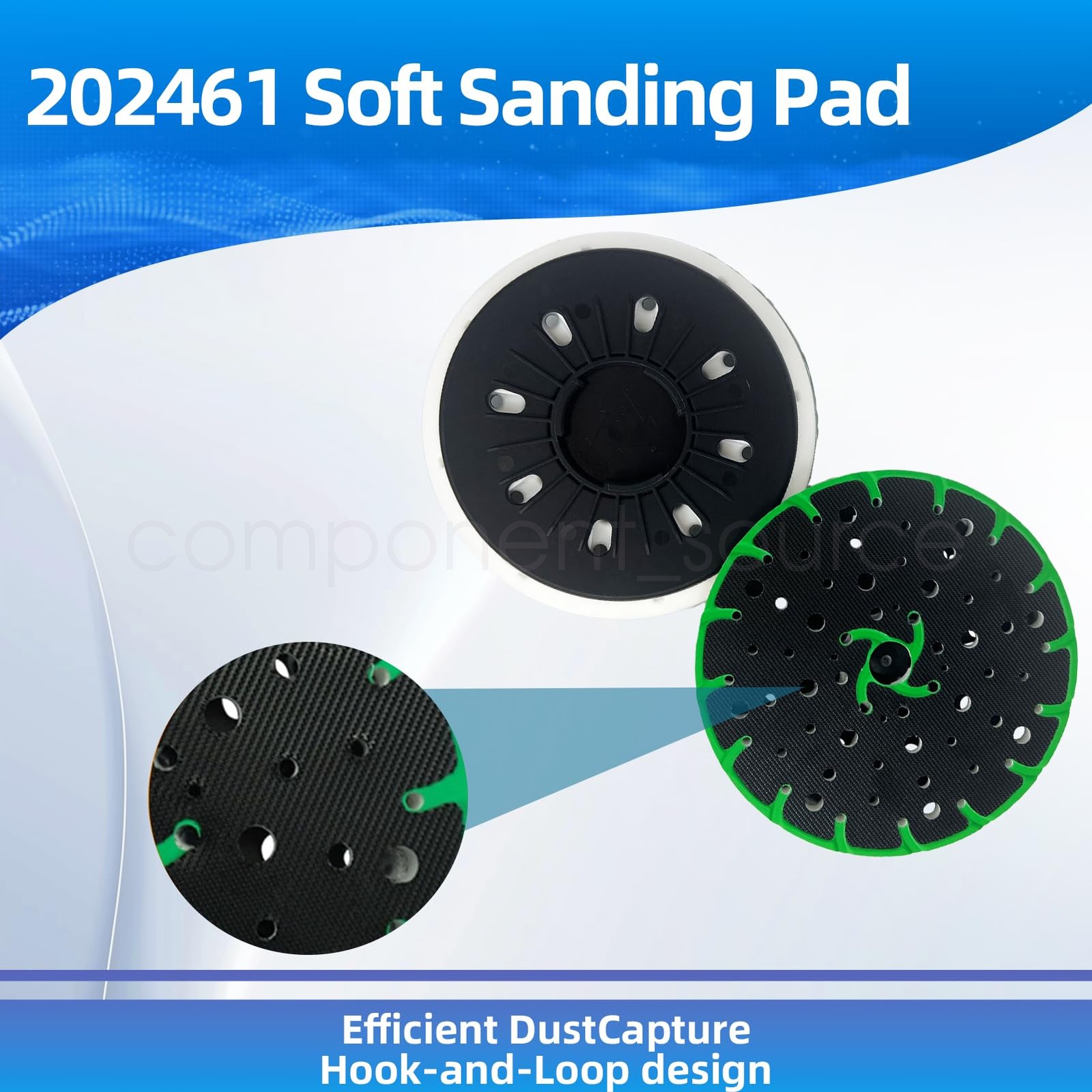 Upgraded 6-Inch 150mm Soft Sanding Pad for Use with RO 150 FEQ Sanders #202461