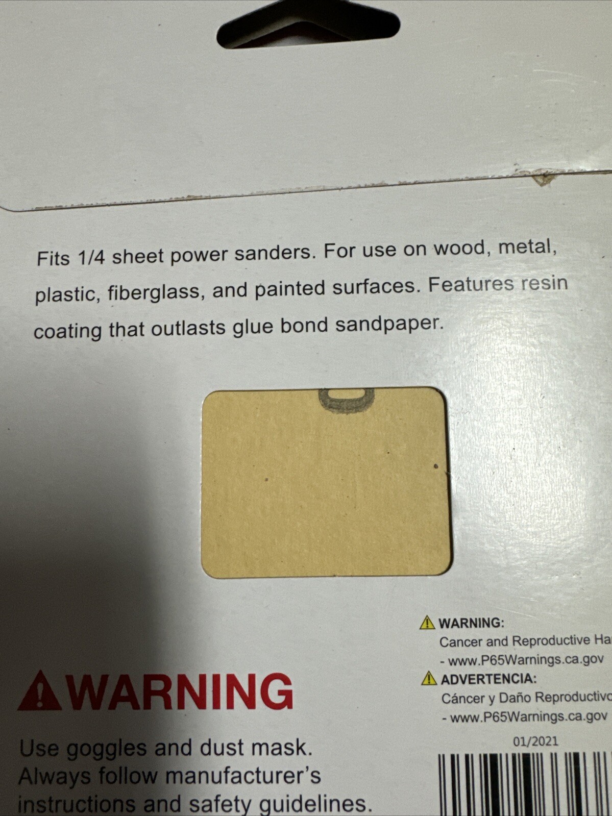 24 SHEETS- 4.5″ x 5.5″ Palm Sander 1/4″ Sheets Clamp on Sandpaper 60 GRIT