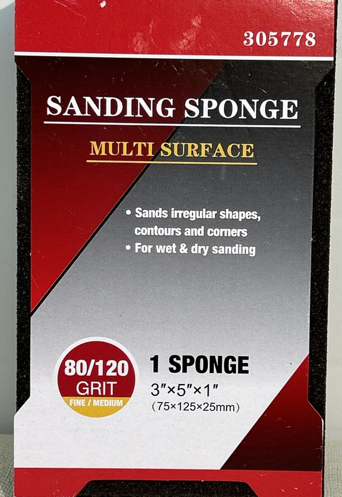 5 Sanding Block Sponge 60 180 400 36/80 80/120 Fine Medium Coarse Grit NEW Craft