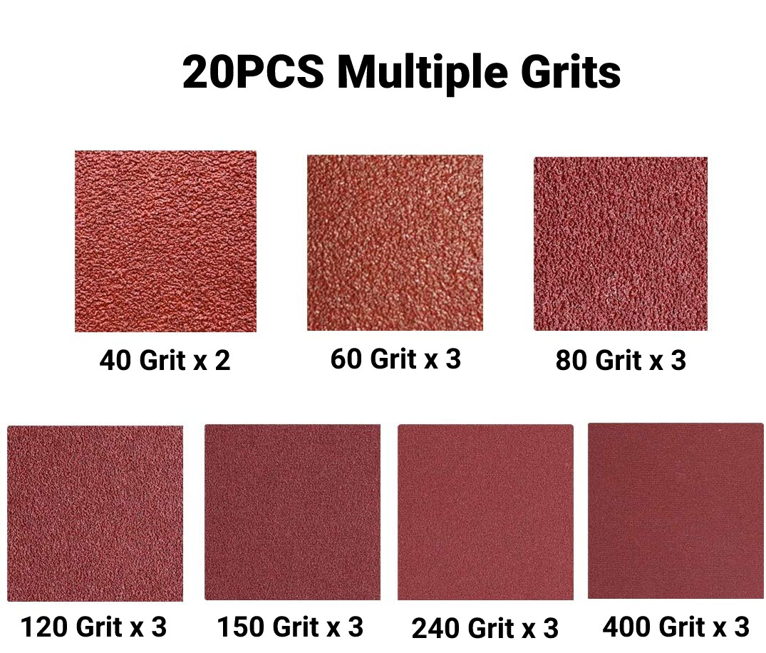 20PCS 3″ x 21″ Sanding Belts 40 60 80 120 150 240 400 Grit Belt Sander Sandpaper