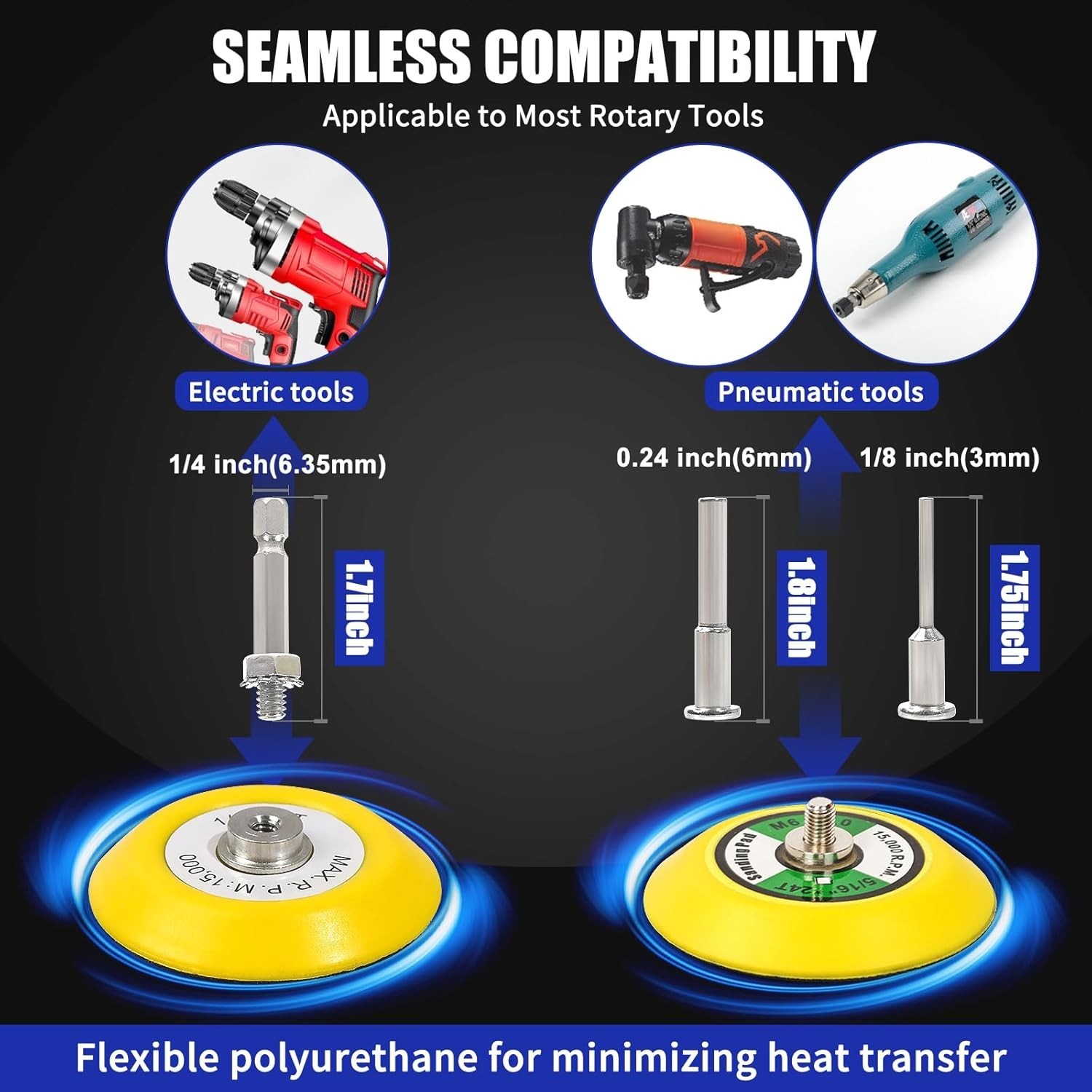 133 PCS Sanding Disc Drill Kit for Optimal Car, Wood & Glass Finishing