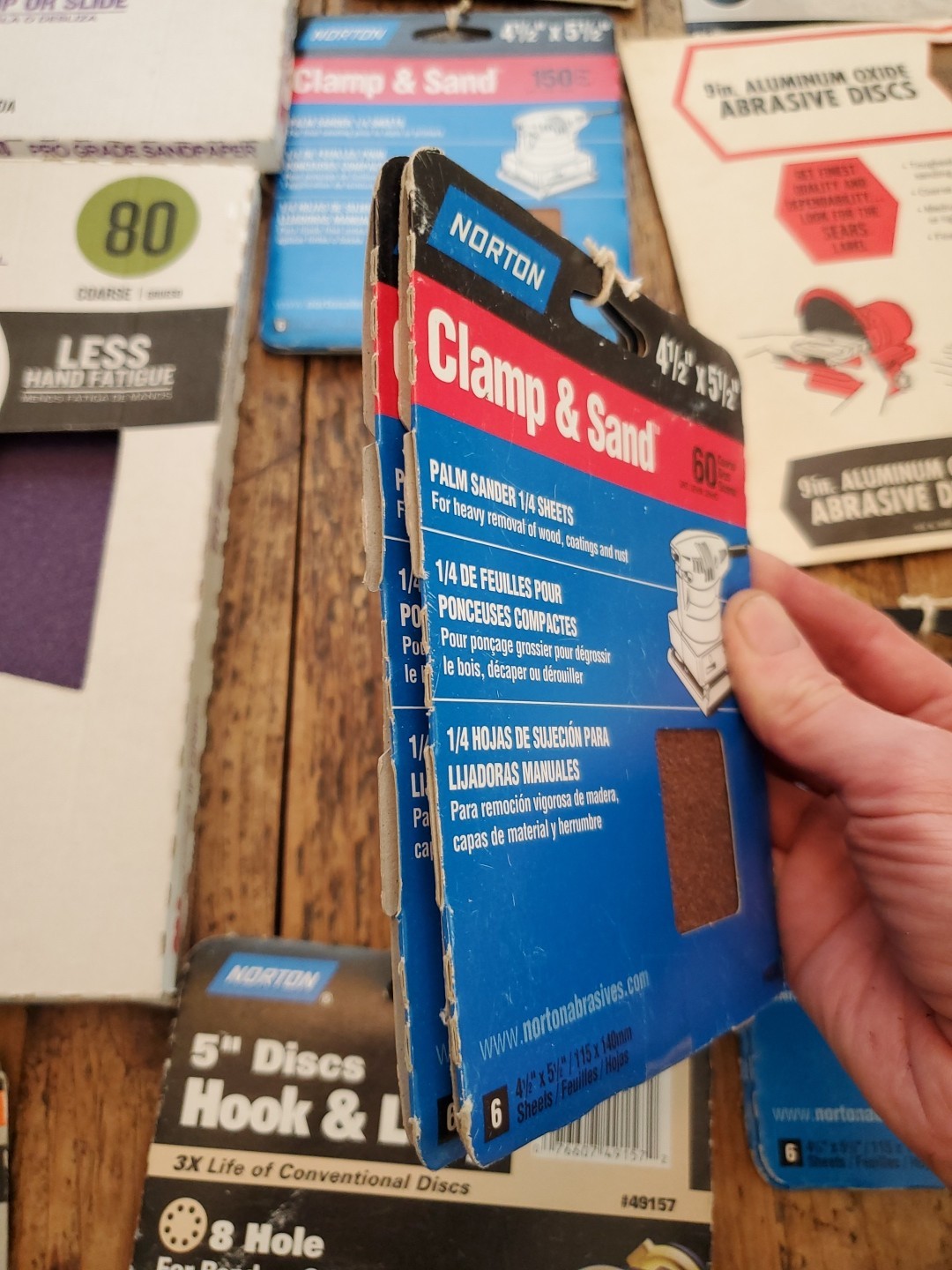 Lot of Sandpaper & Disks 3M Norton PerforMax Sears Performax Ryobi Wood Working