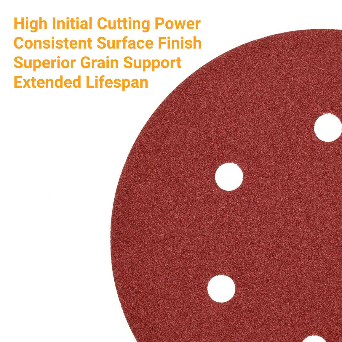 100PCS 6 in Hook Loop Orbital Sander Paper Sanding Discs 60 80 120 180 240 Grit