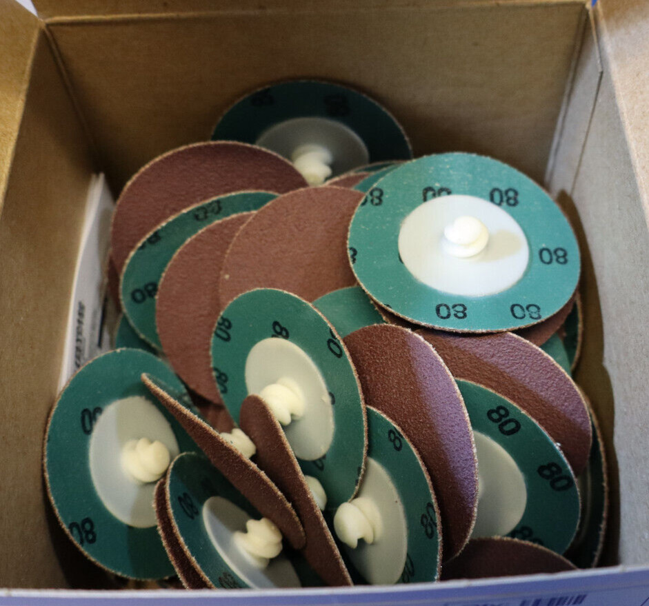 Standard Abrasives 592406 Quick Change Disc TR 2″ 80 Grit 2 Boxes of 50