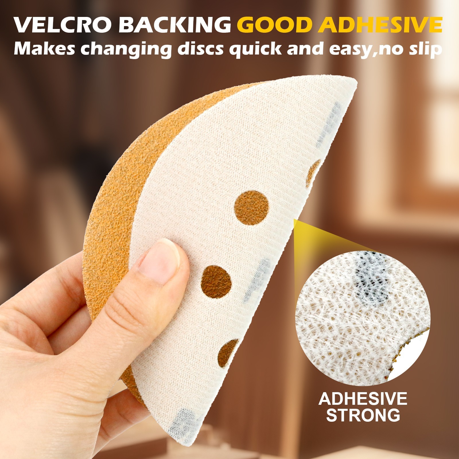50-PACK 5 inch Sanding Discs 8-Hole Hook Loop for Orbital Sander Paper 120 Grit