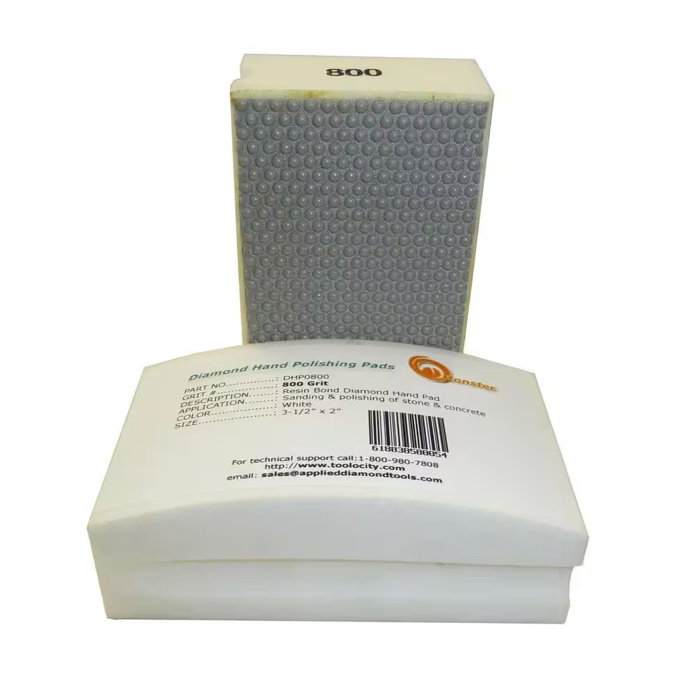 800-Grit Diamond Hand Polishing Pads Block Type