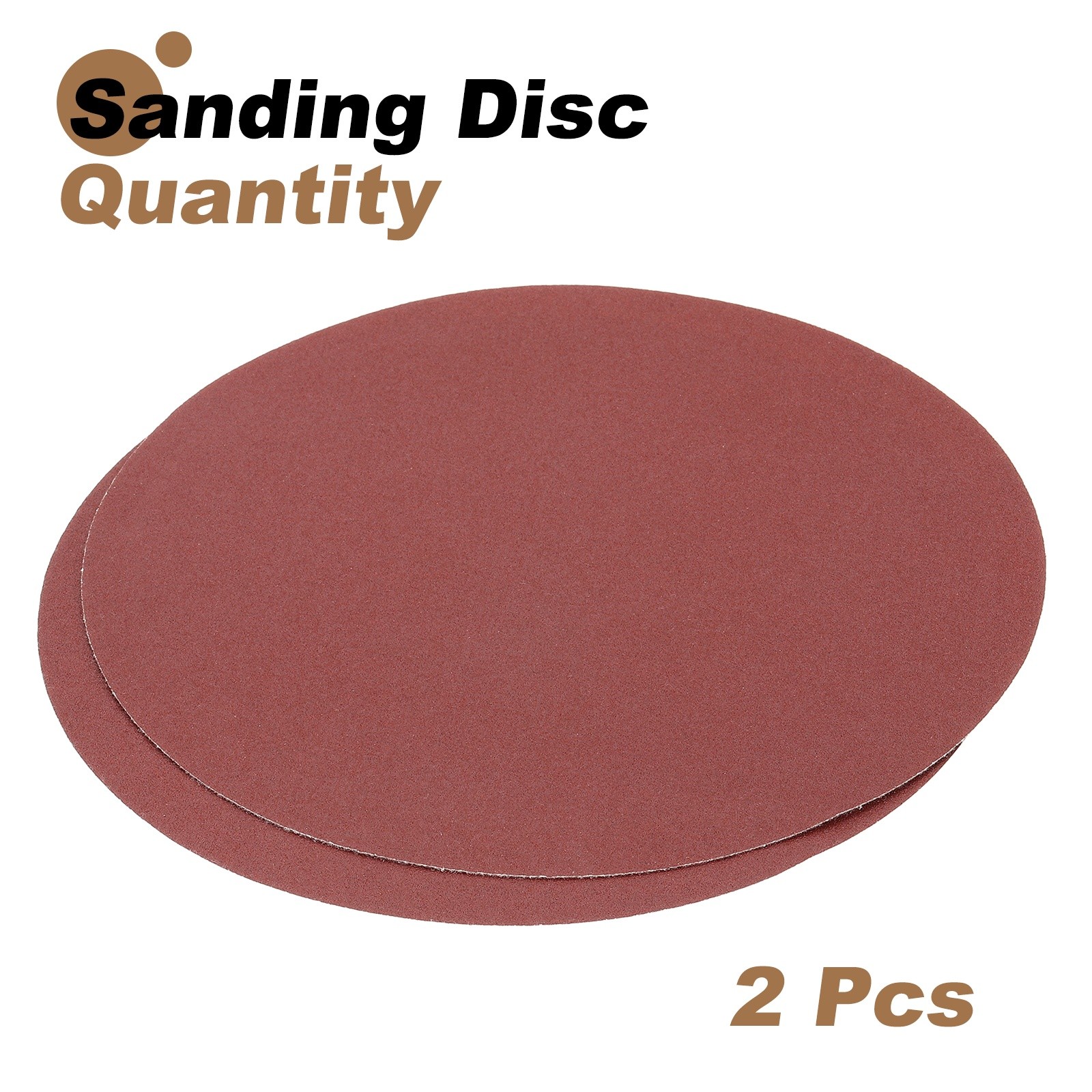 2pcs 10″ Hook and Loop Sanding Discs 120 Grits Aluminum Oxide Sandpapers