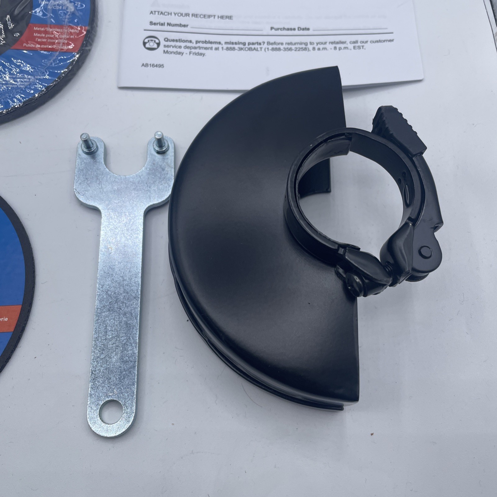 7 Pack. Kobalt grinding wheels nwt 5×1/4×7/8 Different Sizes And Gard / Manual