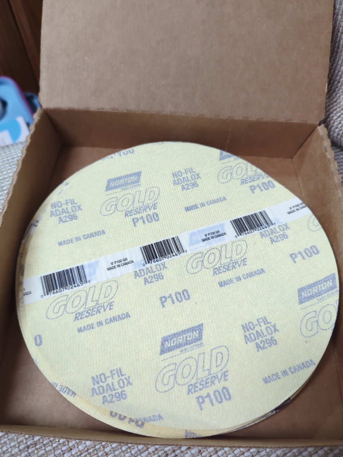 15 Norton 9-Inch Sanding Discs for Porter Cable 7800 Drywall Power Sander 100gri