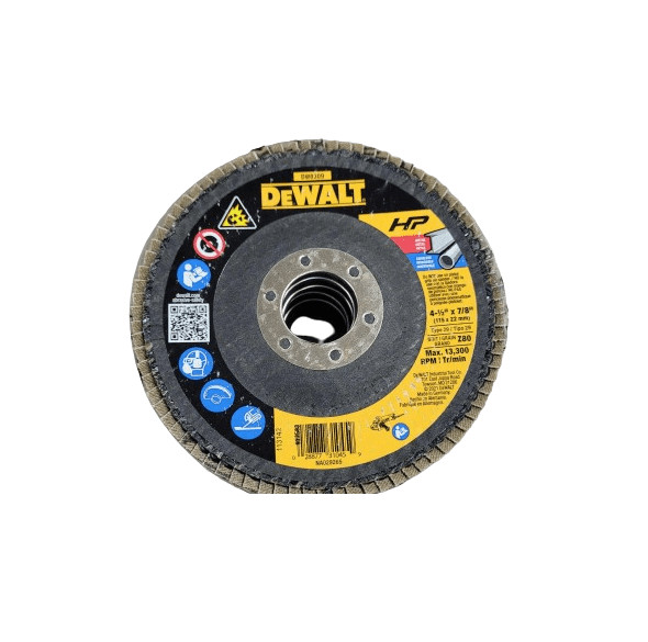 5-PACK DEWALT 80-Grit 4-1/2″ W x 4-1/2″ L High Performance Abrasive Sandpaper