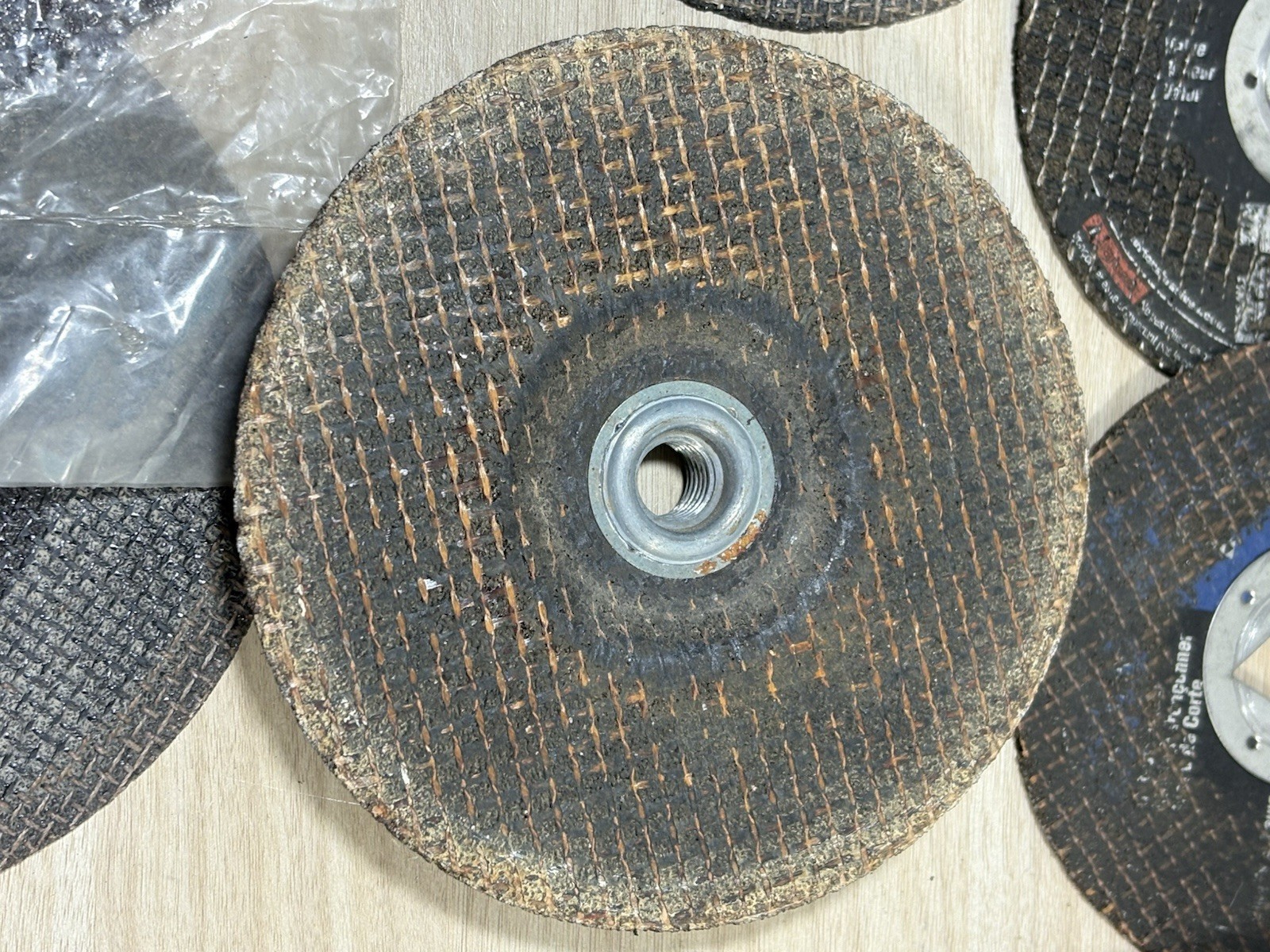 Lot of Sanding and grinding disks. Includes new and used. See Description