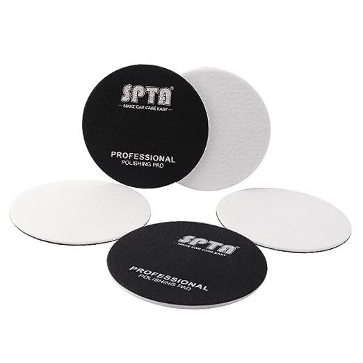 5 Pcs 6”(150mm) Car Glass Polishing Discs Microfiber Polishing 6 Inch(150mm)