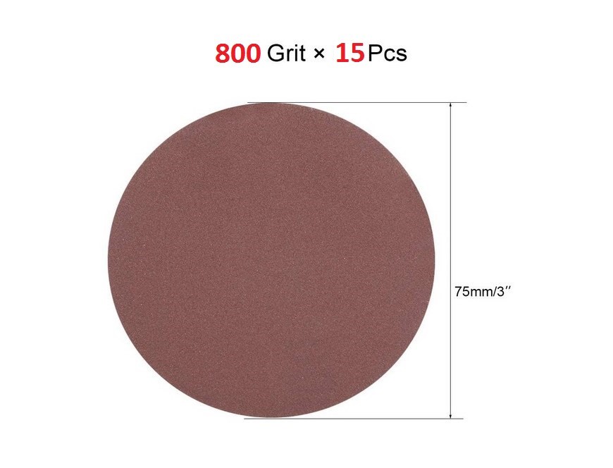 40pcs Hook and Loop 3 Inch 600 800 1000 3000 Grit Sand Paper Sanding Discs