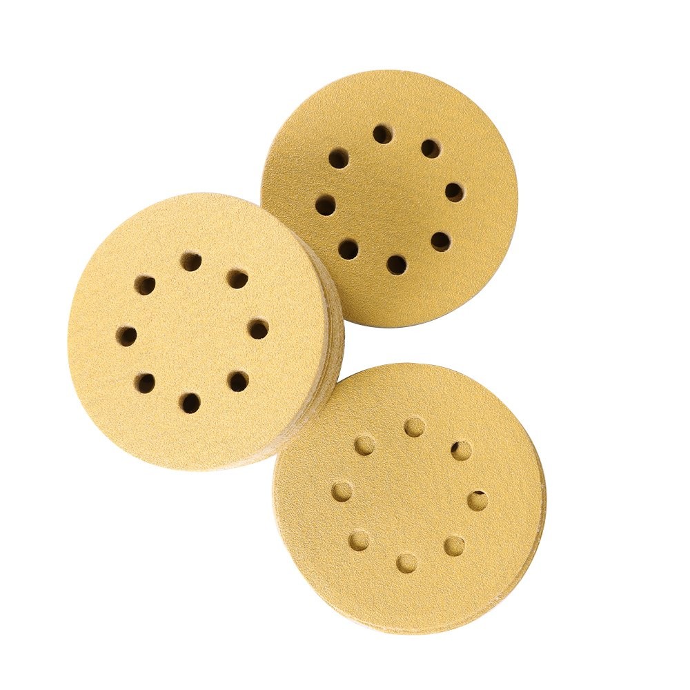 100 Pack Sanding Disc Sander Paper 8 Hole Hook And Loop Sanding Disc 100 Grit 5″