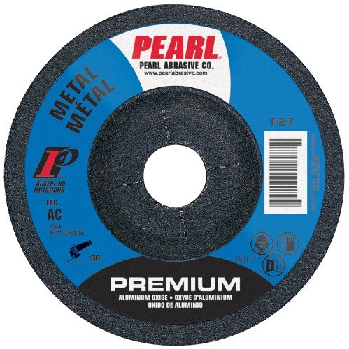 Pearl 7″ x 1/8″ x 7/8″ Grinding Wheel 46 Grit TYPE 27 – Metal (Pack of 10)