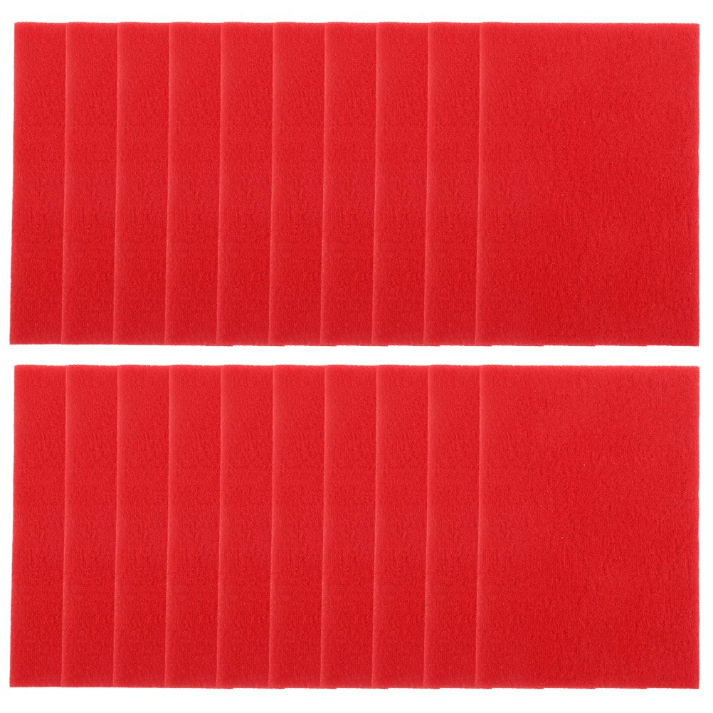30Pcs Medium Grit Reusable Sanding Sponge for Car Paint Metal Red Sponge