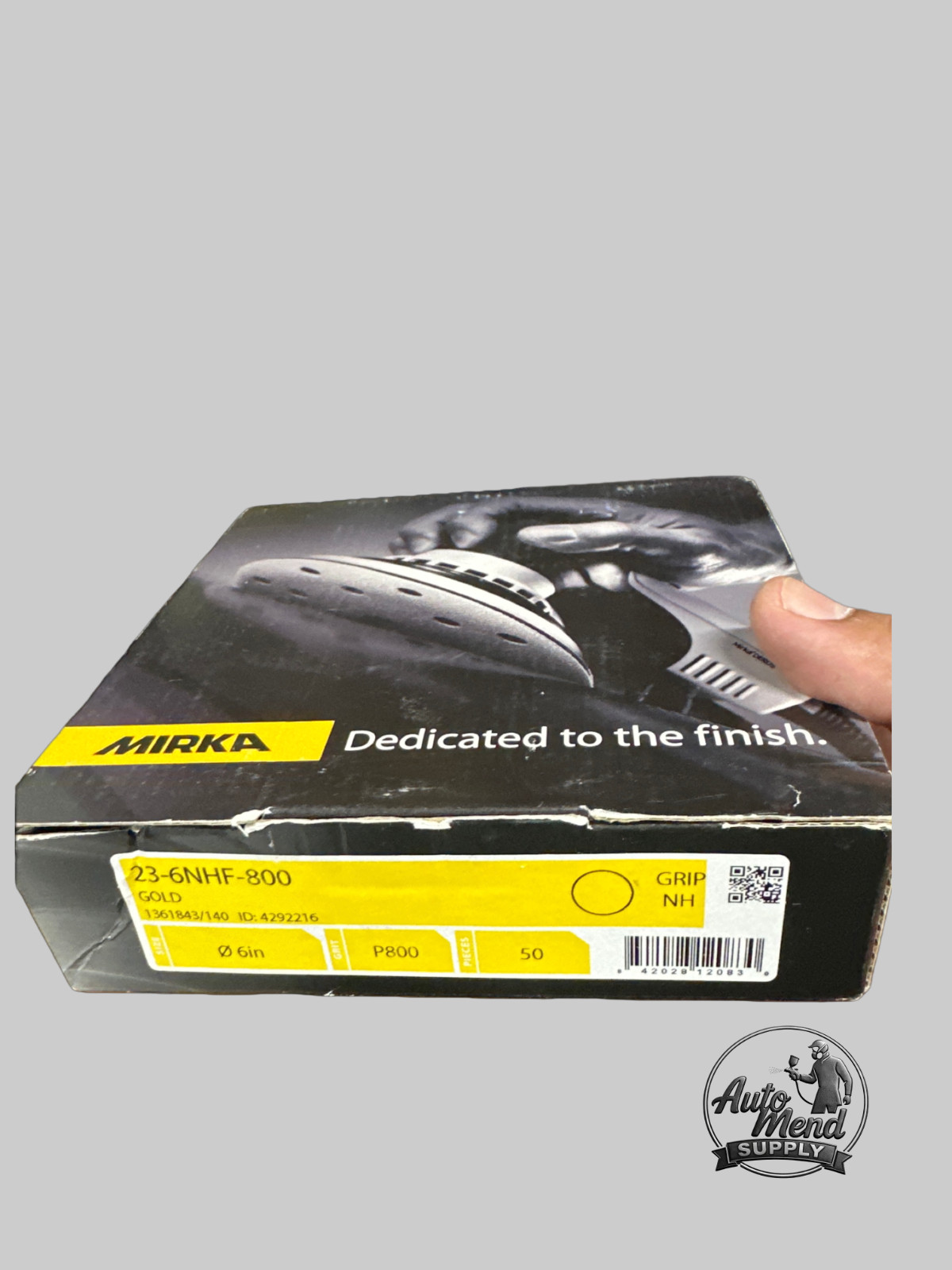 Mirka Gold 23-6NHF-800 6″ Grip P800 Film Sanding Discs 50/Box