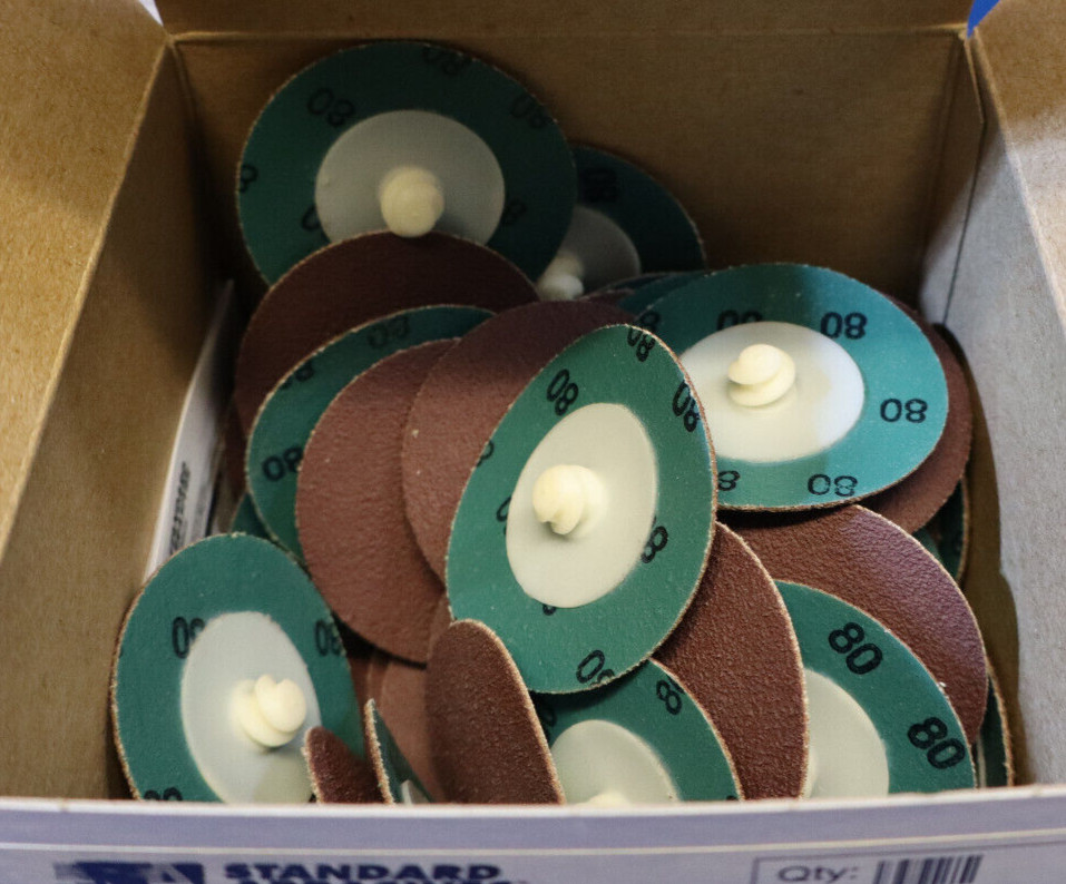 Standard Abrasives 592406 Quick Change Disc TR 2″ 80 Grit 2 Boxes of 50