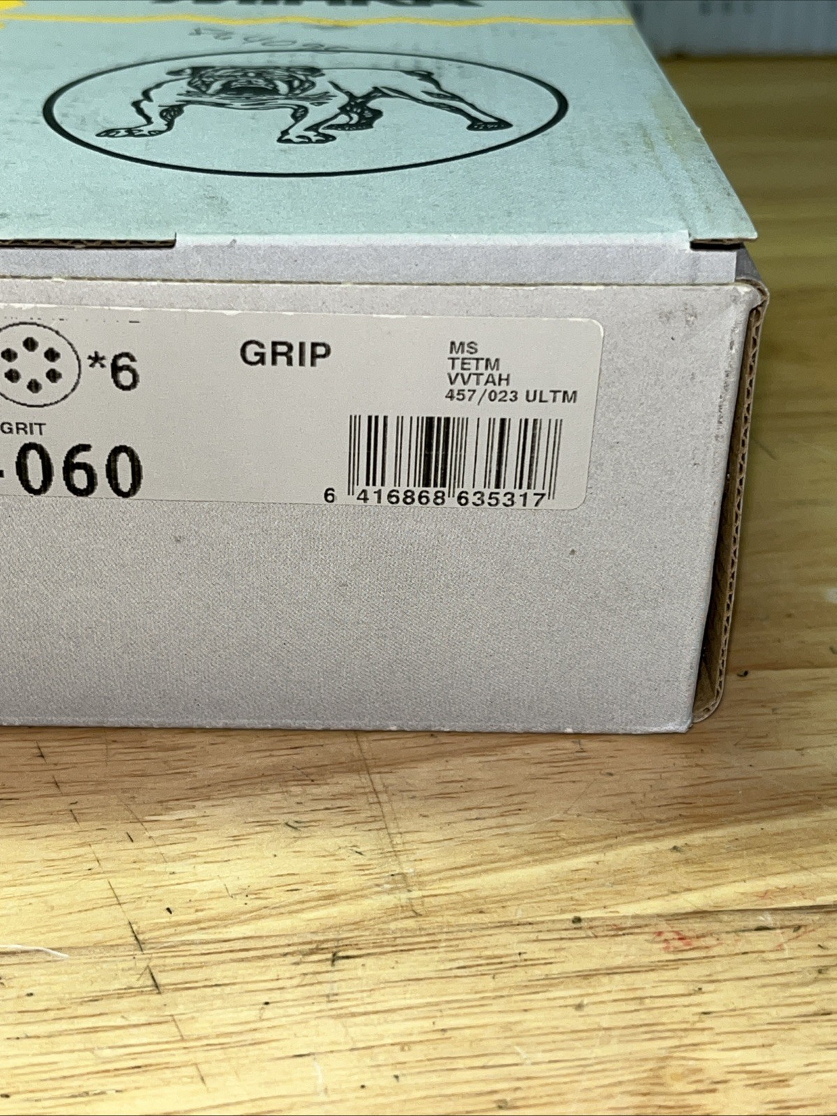MIRKA SANDING DISCS 23-624-060. 6″ GOLD, 6 HOLE, P60 GRIT, BOX OF 50. ~ NEW