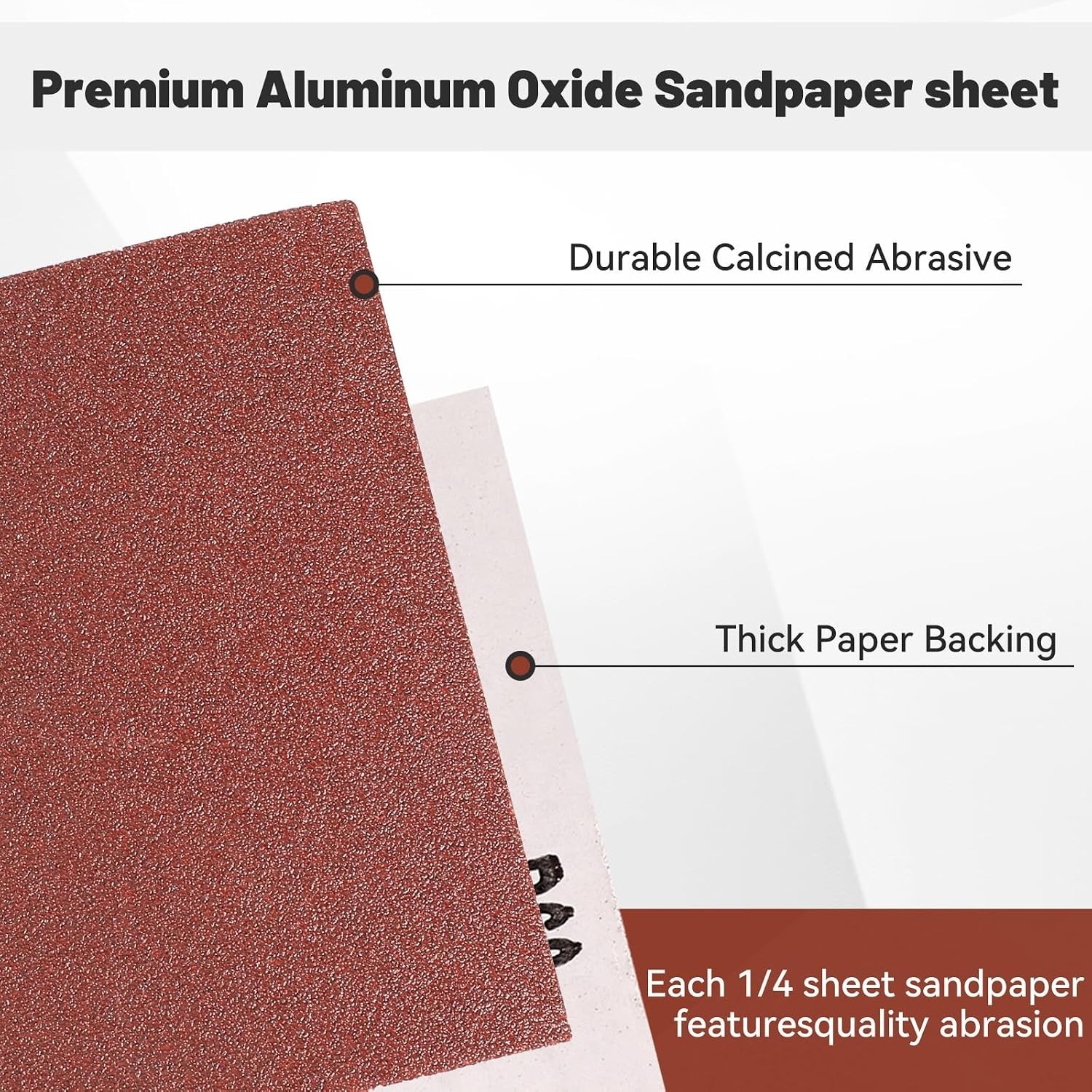Efficient 4.5″ x 5.5″ P60 Grit Sandpaper – 50 Sheets for Flawless Finishing
