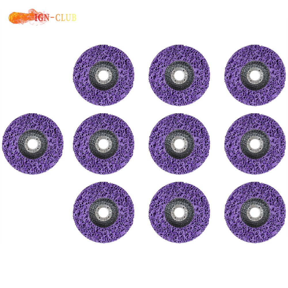 Strip Discs Stripping Wheel For Angle Grinders Purple 10 Pack 4″ x 5/8″ Wheel
