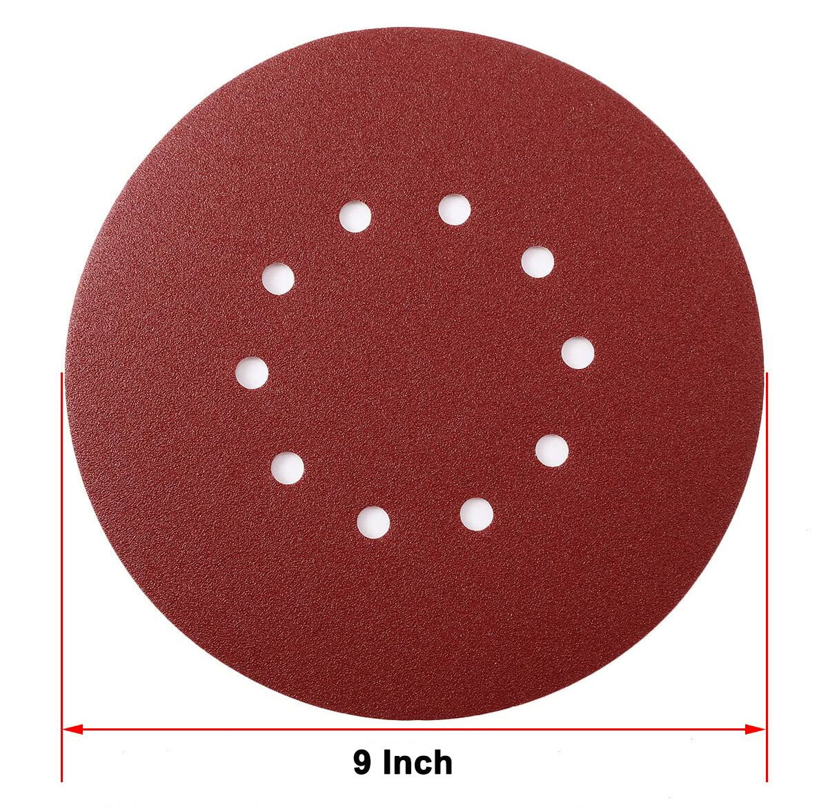 9 inch 10-Hole Drywall Sanding Discs 40 60 80 120 150 180 240 Grit Sander Paper