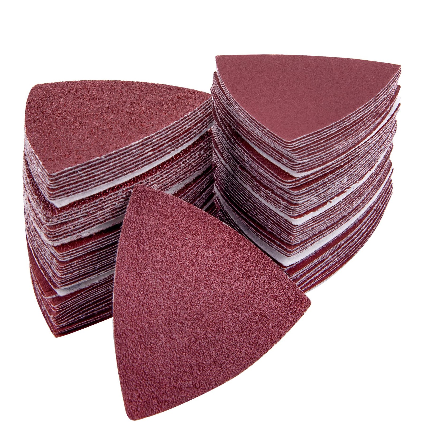 AUSTOR 100 Pieces Triangle Sanding Pads Triangular Sandpaper Sanding Sheets Fit
