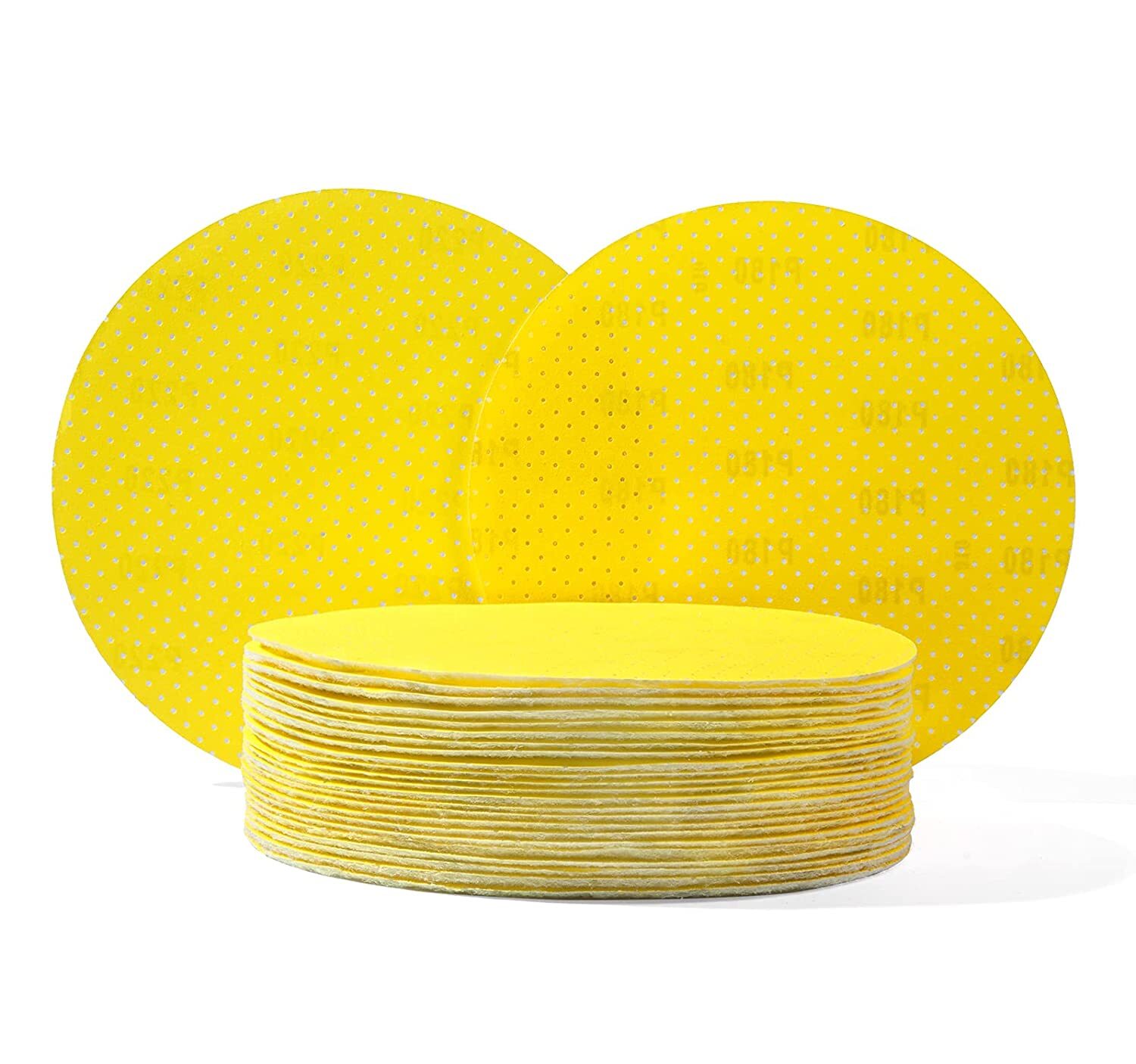 5-PACK 9″ Sanding Discs Hook Loop Sanding Pad 80-220 Grits Sandpaper for Drywall